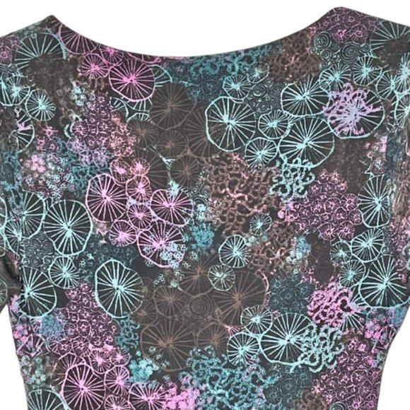 ModCloth Pardon My Mesh Deep Sea Midi Dress - Multi - S - Picture 9 of 12